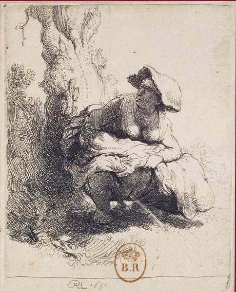 Rembrandt "La femme qui pisse"